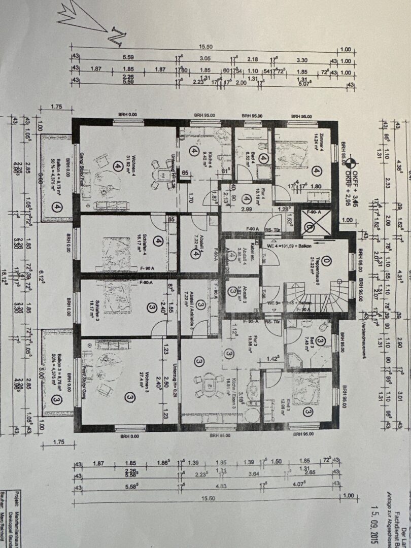 Grundriss Möbel