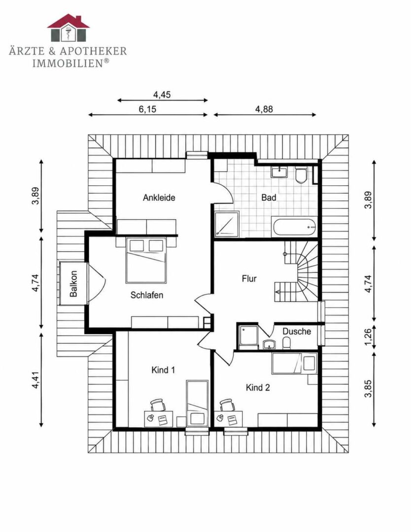 Grundriss Dachgeschoss