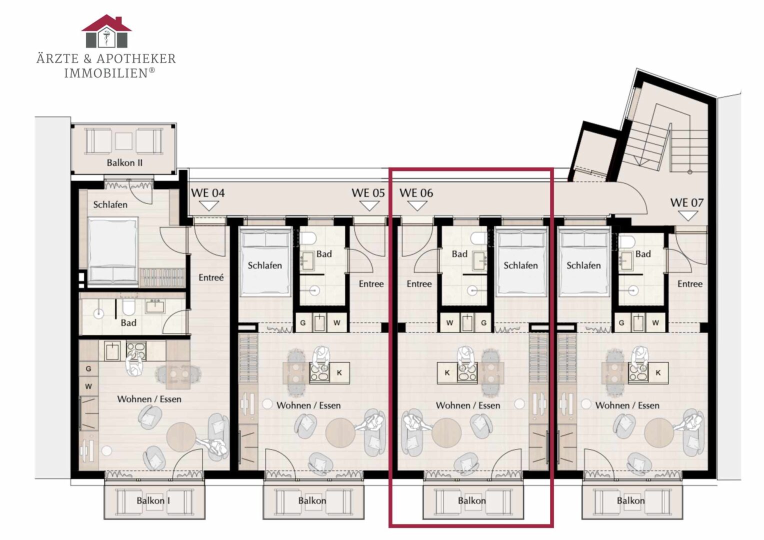 Grundriss Wohnung 6