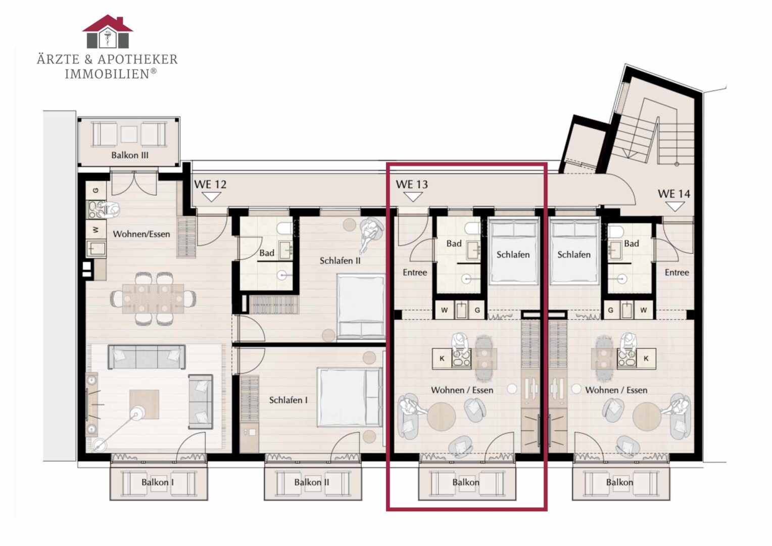 Grundriss Wohnung 13