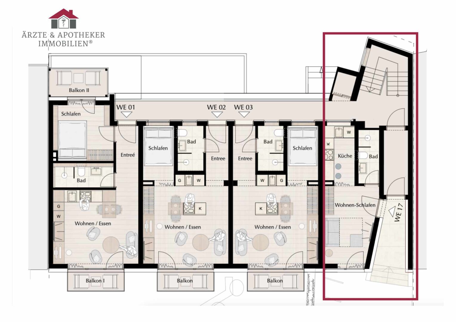 Grundriss Wohnung 17